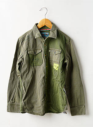 Chemise manches longues coupe cintrée vert VINGINO garçon