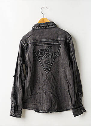 Chemise manches longues coupe cintrée gris GUESS garçon