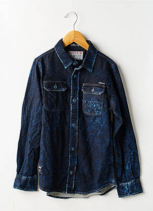 Chemise manches longues fermeture boutonnée sur le devant bleu RETOUR garçon