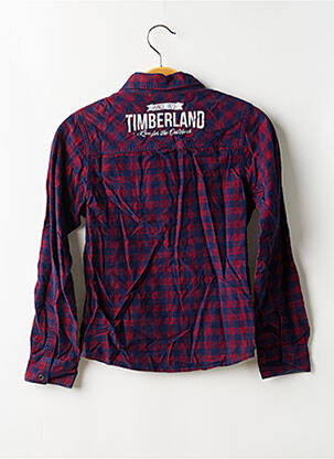 Chemise manches longues poignets boutonnés avec fente bleu TIMBERLAND garçon