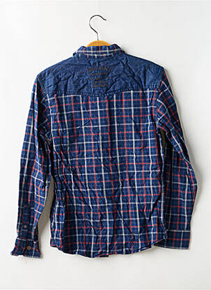 Chemise manches longues tissage popeline bleu TIFFOSI garçon