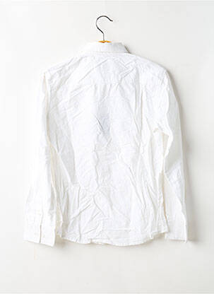 Chemise manches longues tissage popeline blanc TIFFOSI garçon
