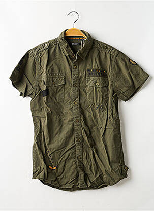 Chemise manches courtes poches vert DEELUXE homme