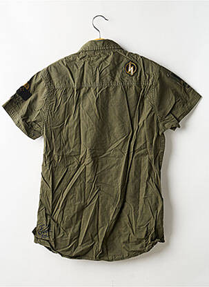 Chemise manches courtes poches vert DEELUXE homme