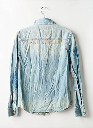 Chemise manches longues fermeture boutonnée sur le devant bleu KAPORAL garçon