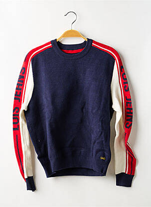 Pull stretch manches longues bleu LOIS homme