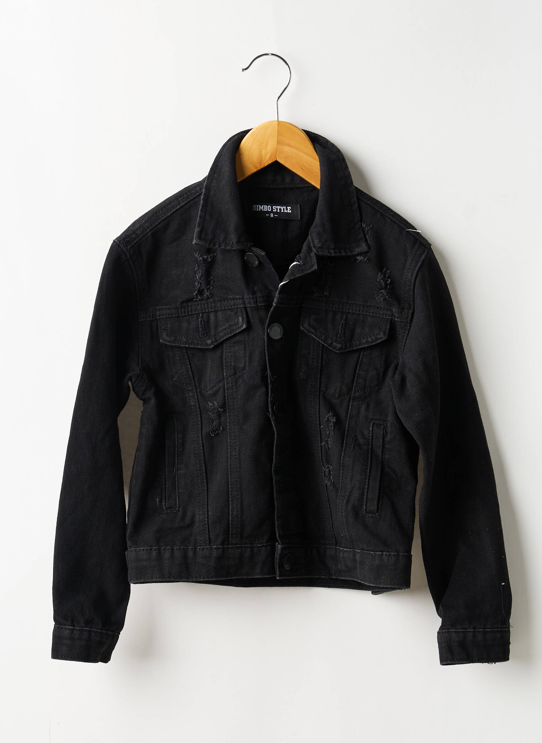 Veste casual poches noir BIMBO STYLE enfant