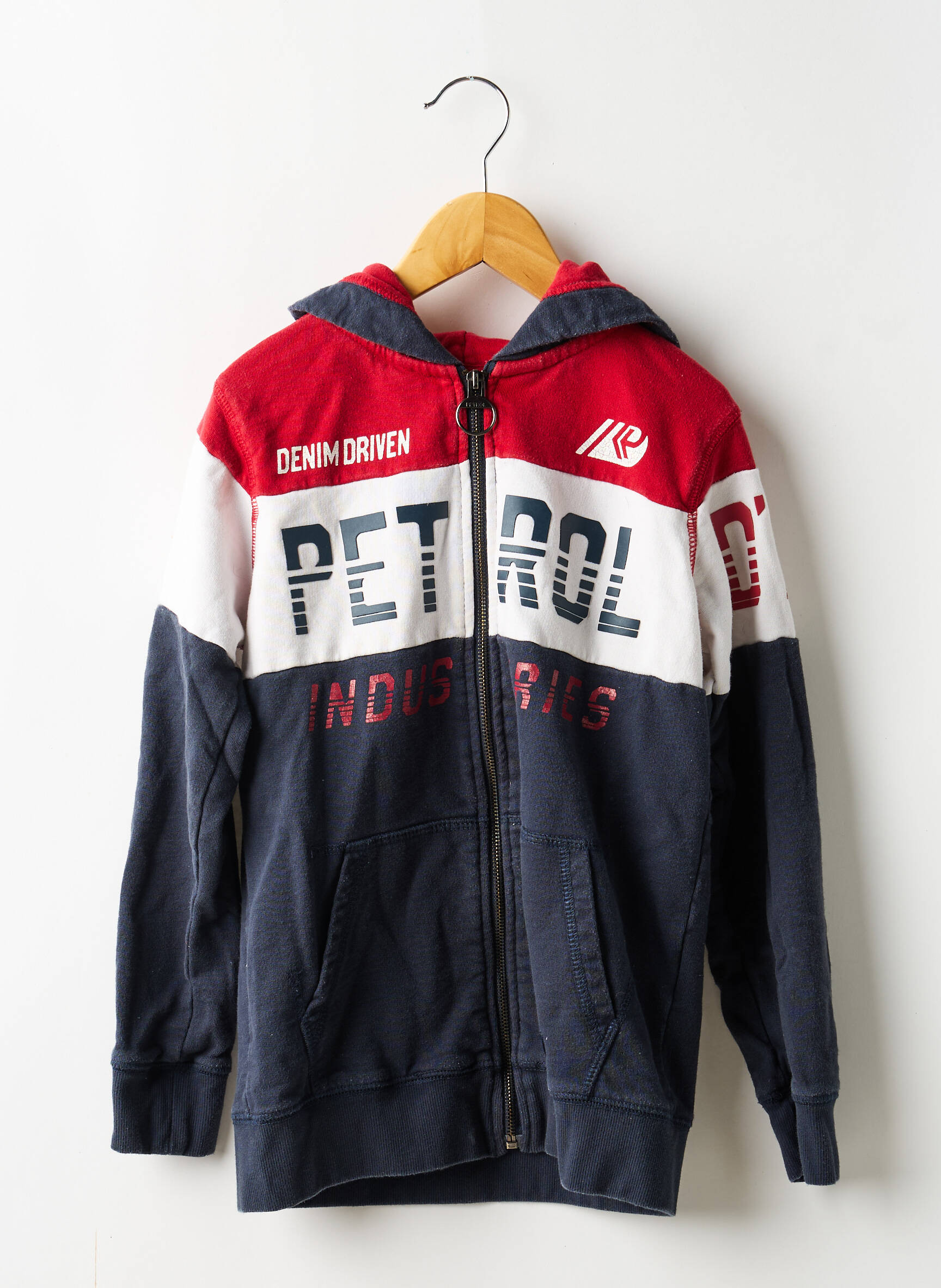 Veste casual col rond bleu PETROL INDUSTRIES garçon