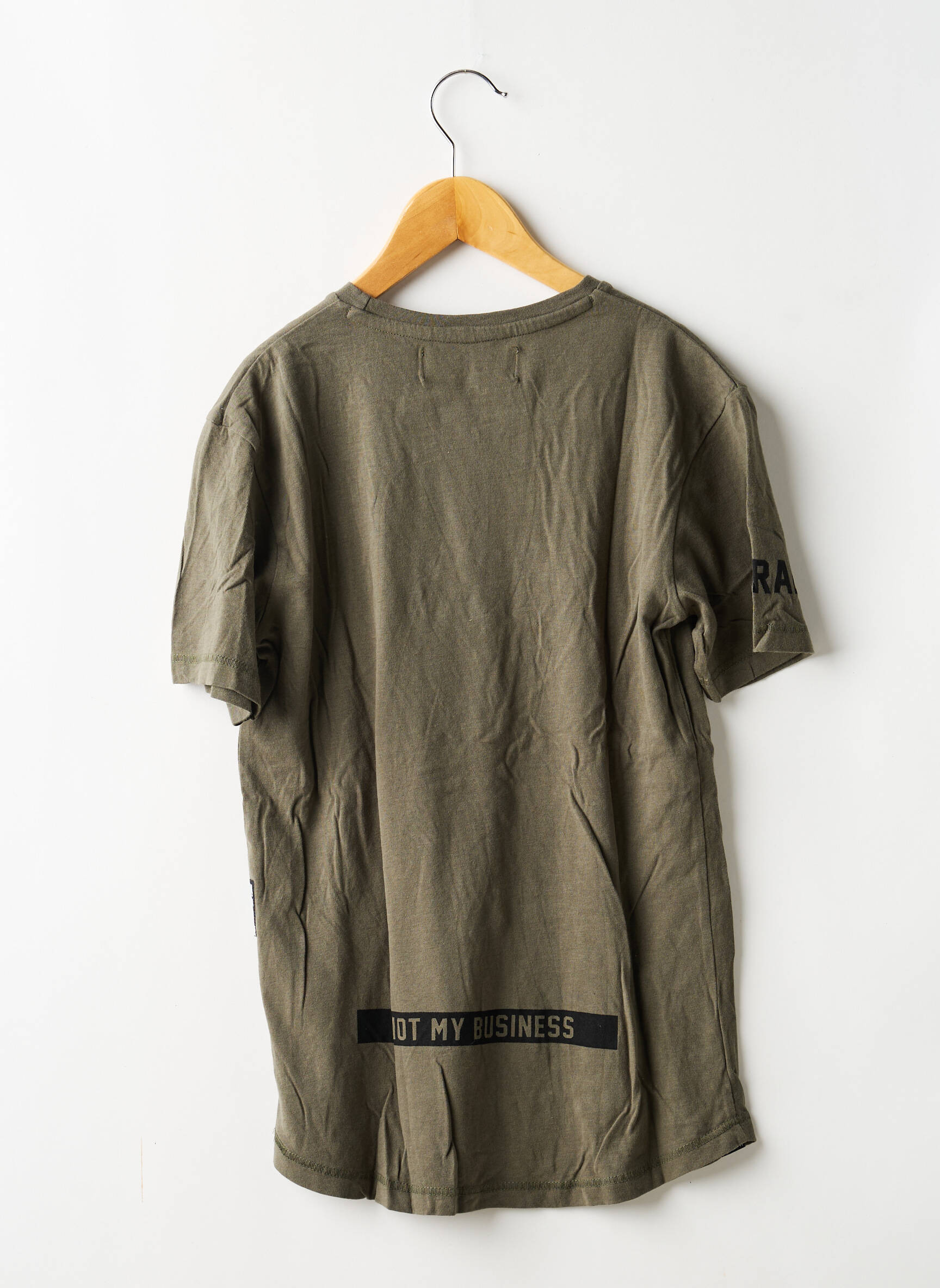 T-shirt stretch manches courtes vert KAPORAL garçon