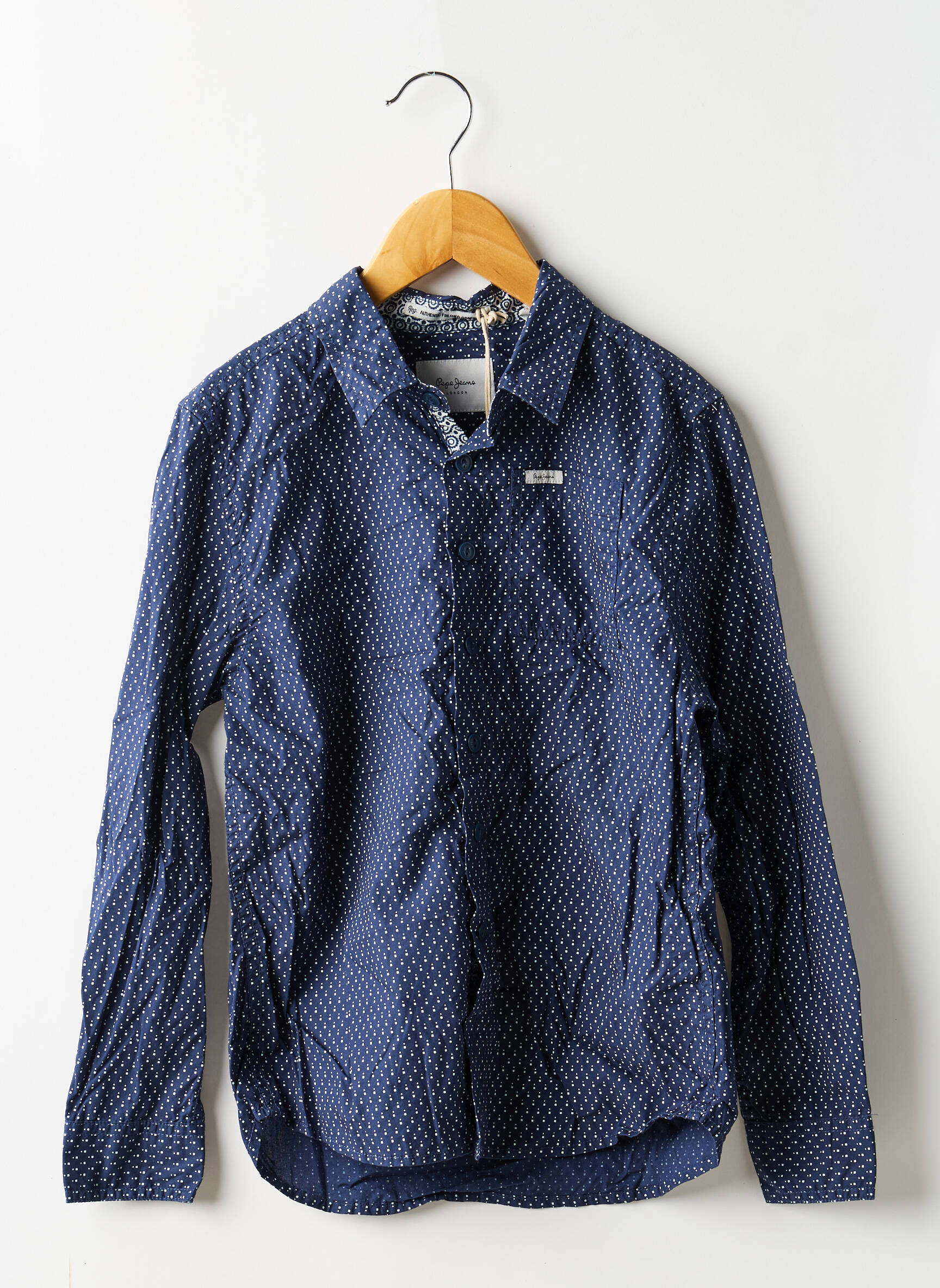 Chemise manches longues imprimé fantaisie bleu PEPE JEANS garçon