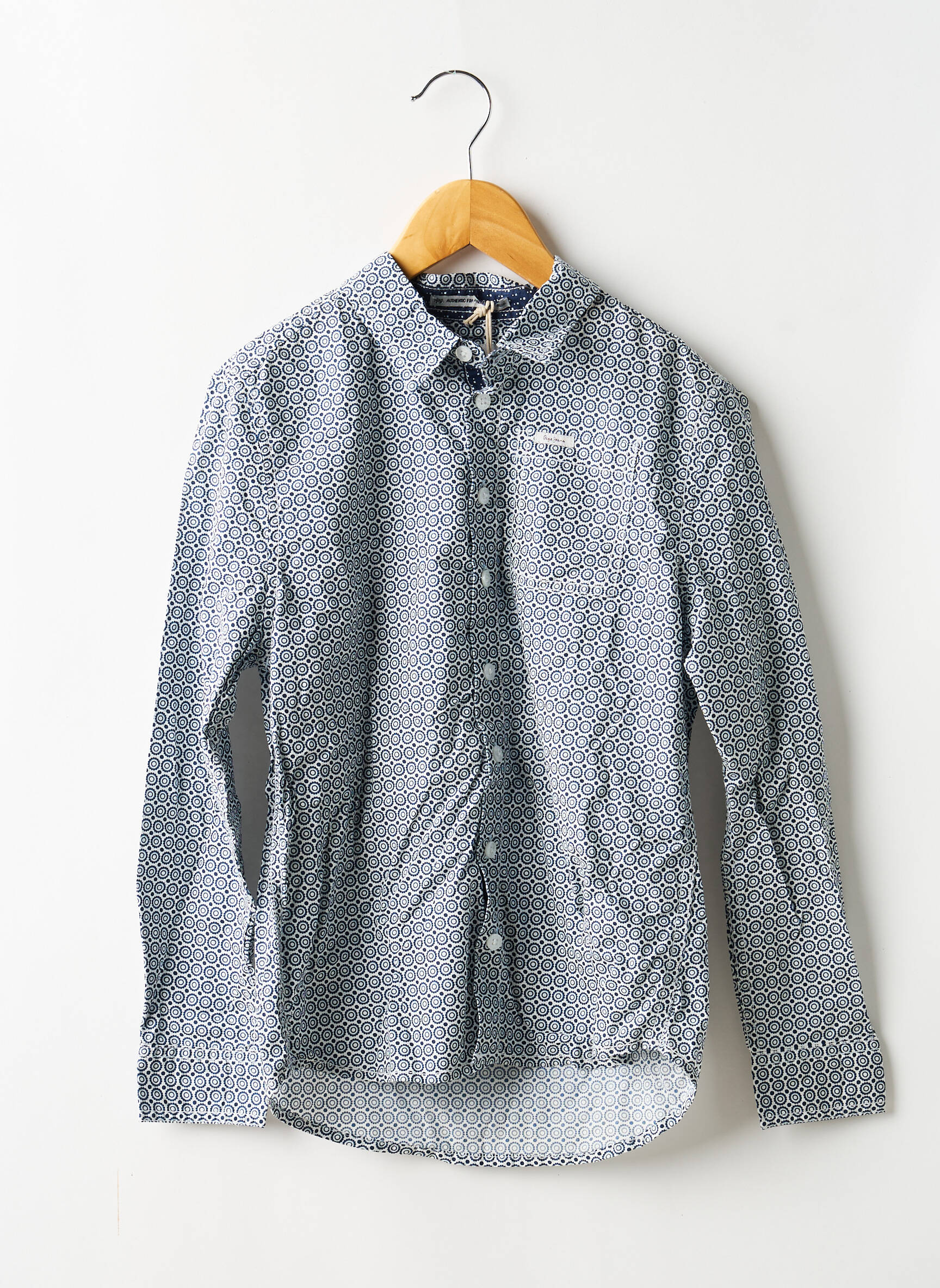 Chemise manches longues imprimé fantaisie bleu PEPE JEANS garçon