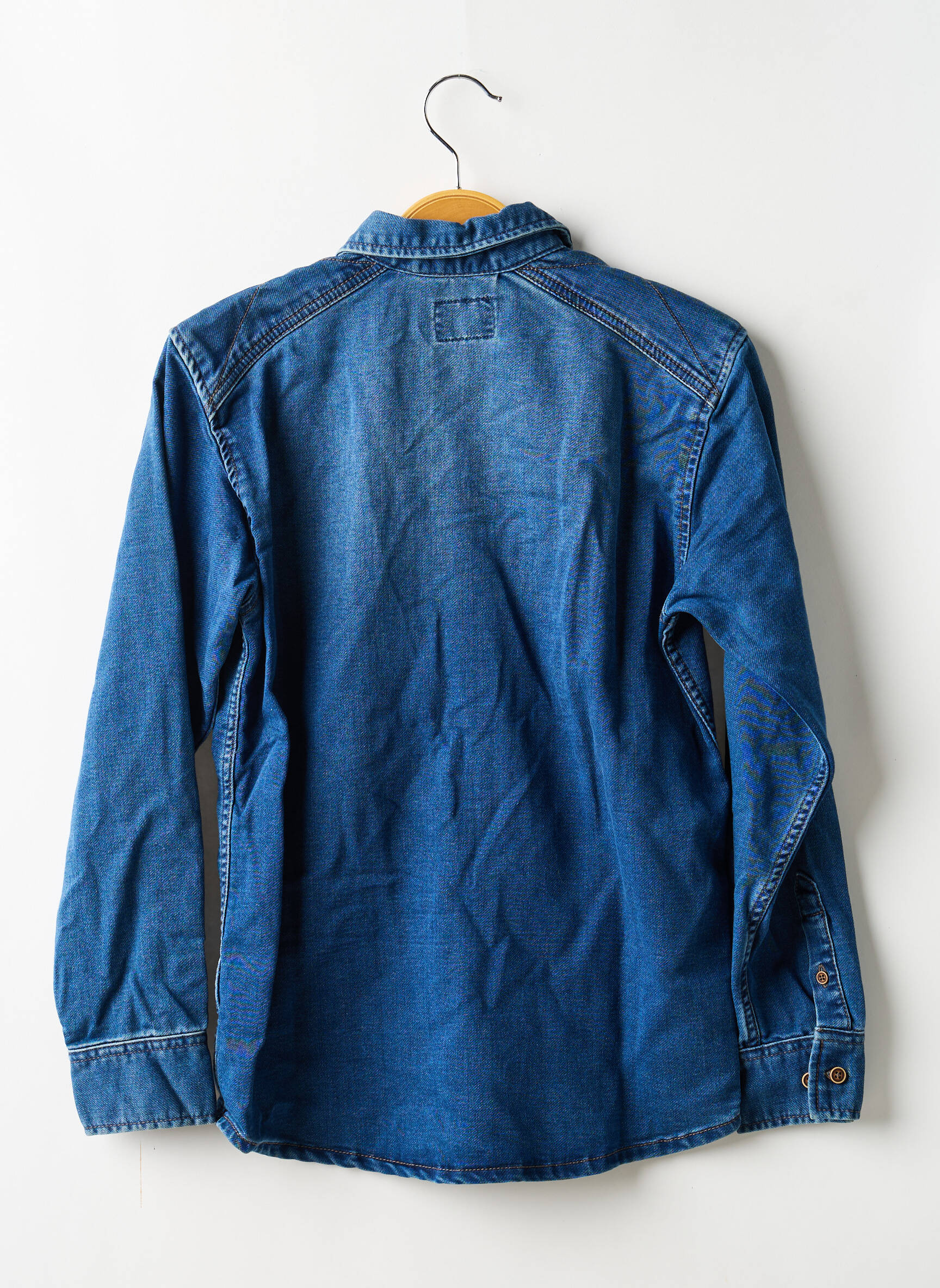 Chemise manches longues coupe droite bleu TIFFOSI garçon