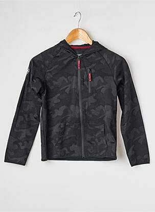 Veste casual manches longues noir DEELUXE garçon