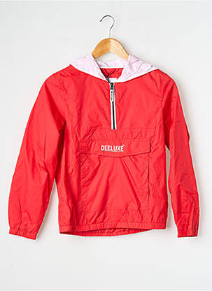 Imperméable manches longues a capuche rouge DEELUXE garçon