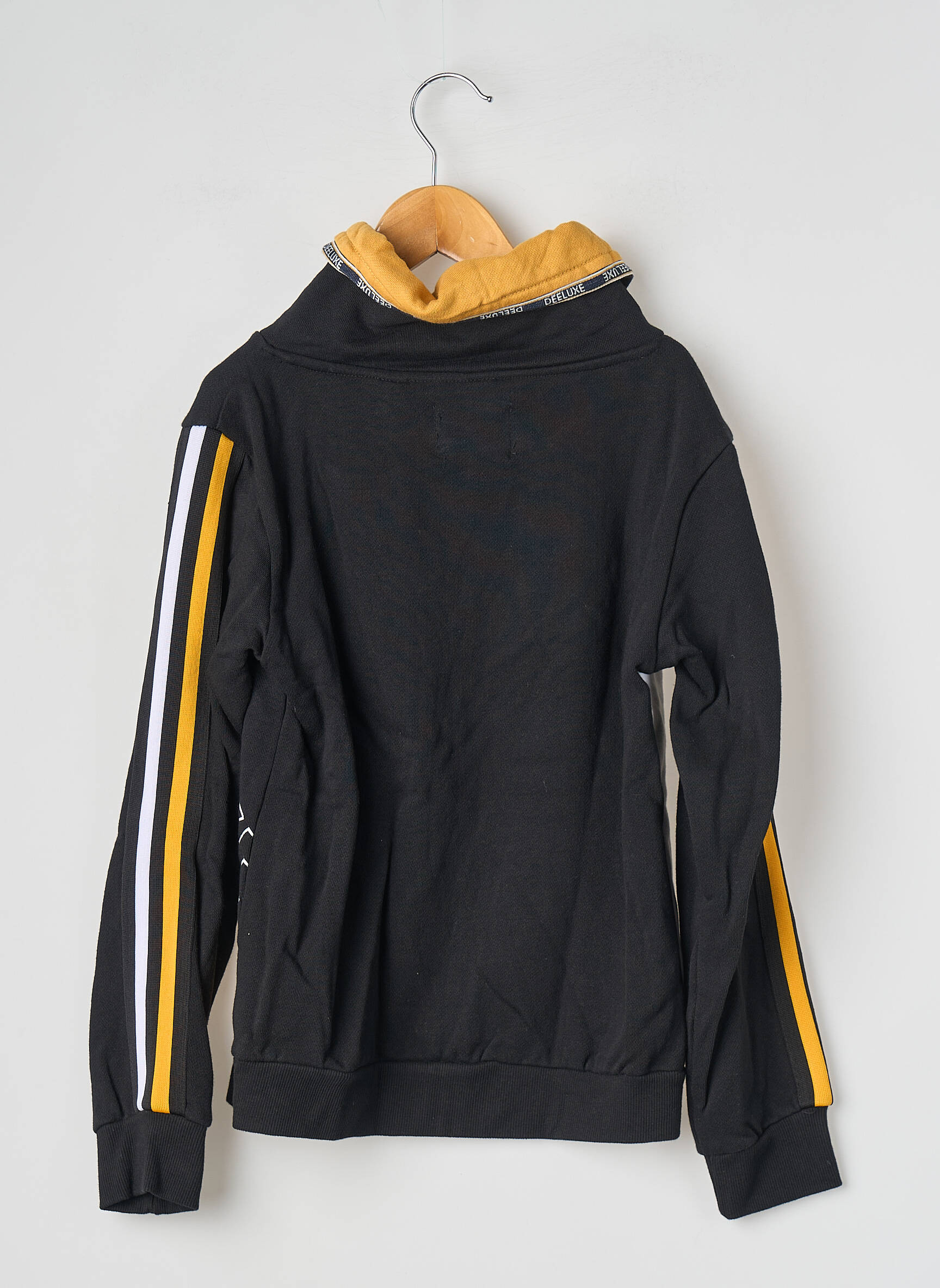 Sweat-shirt à capuche manches longues manches longues noir DEELUXE garçon