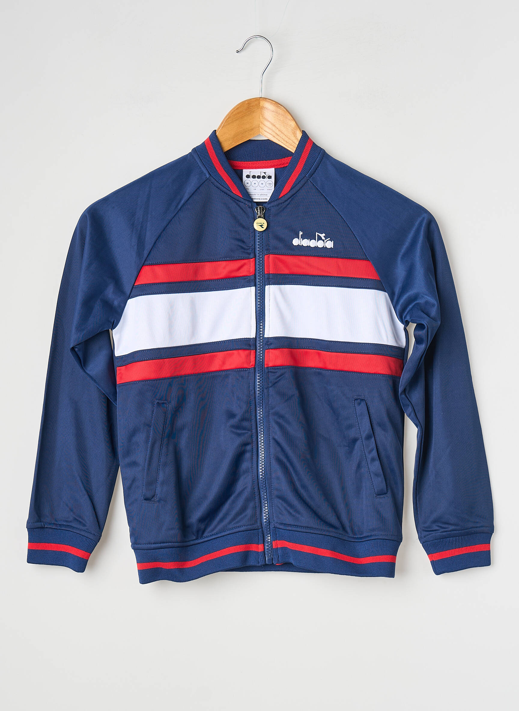 Veste casual manches longues bleu DIADORA garçon