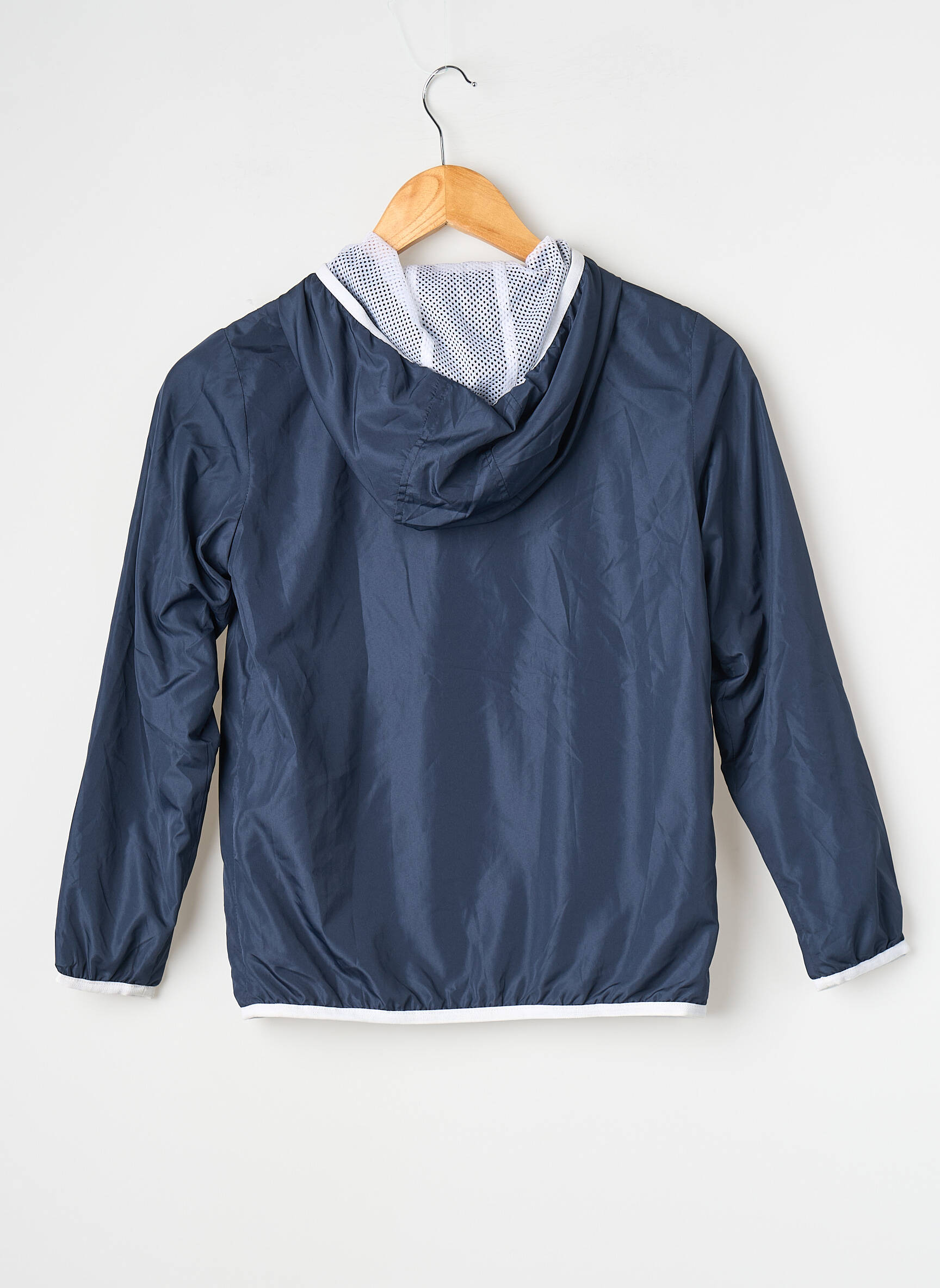 Imperméable manches longues a capuche bleu EMPORIO ARMANI garçon