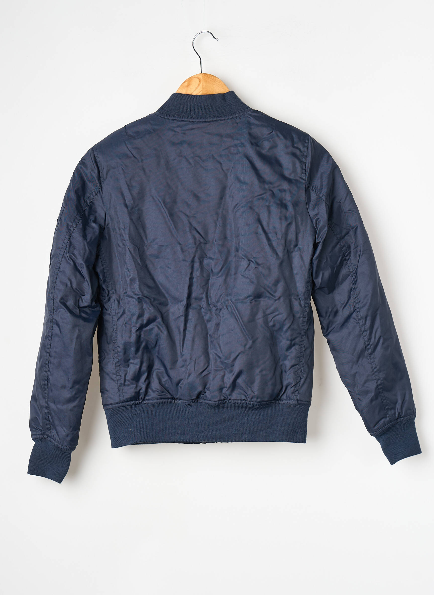 Veste casual col rond bleu URBAN CLASSIC garçon
