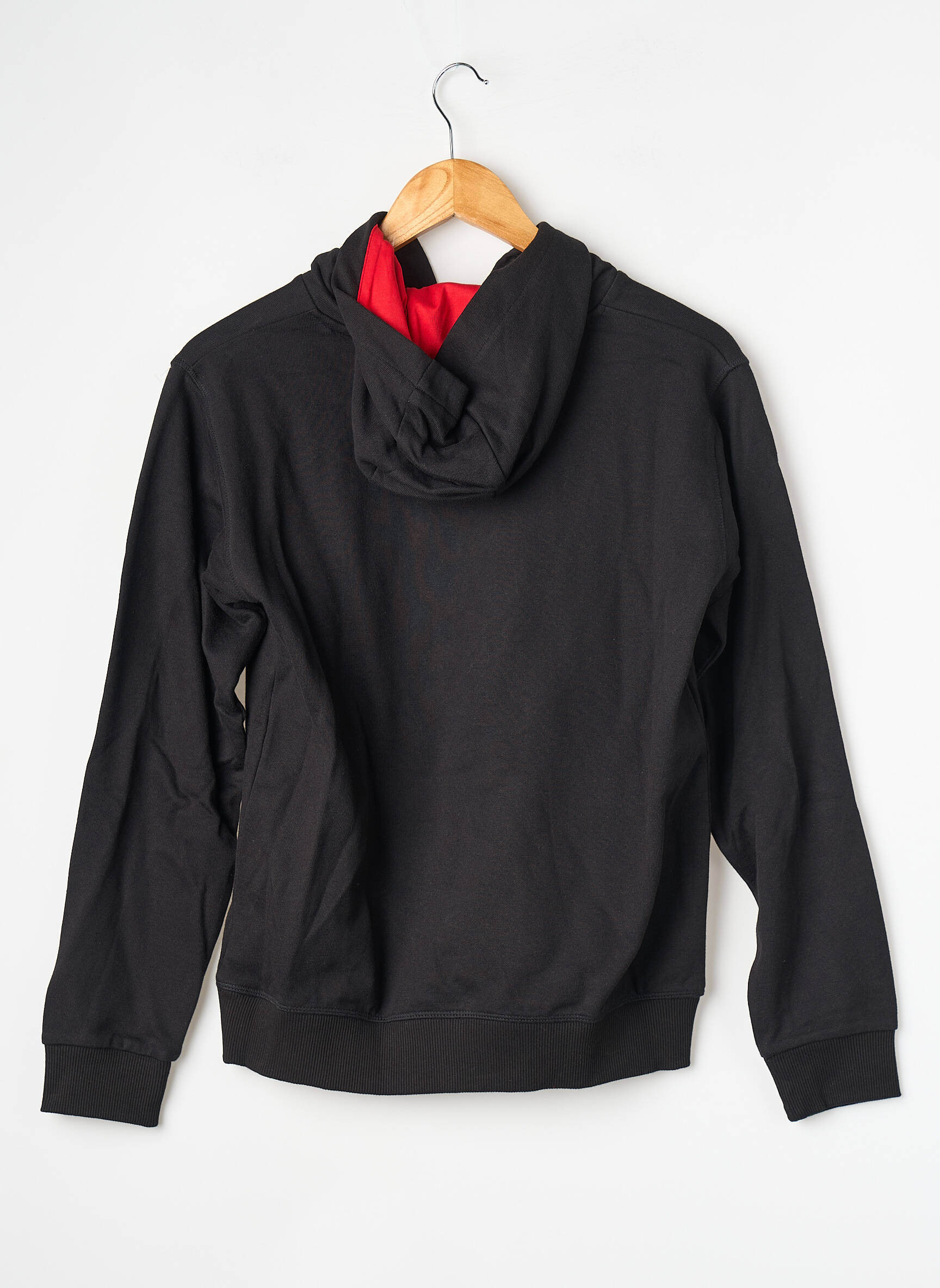 Sweat-shirt à capuche tissage jersey manches longues noir HUGO garçon
