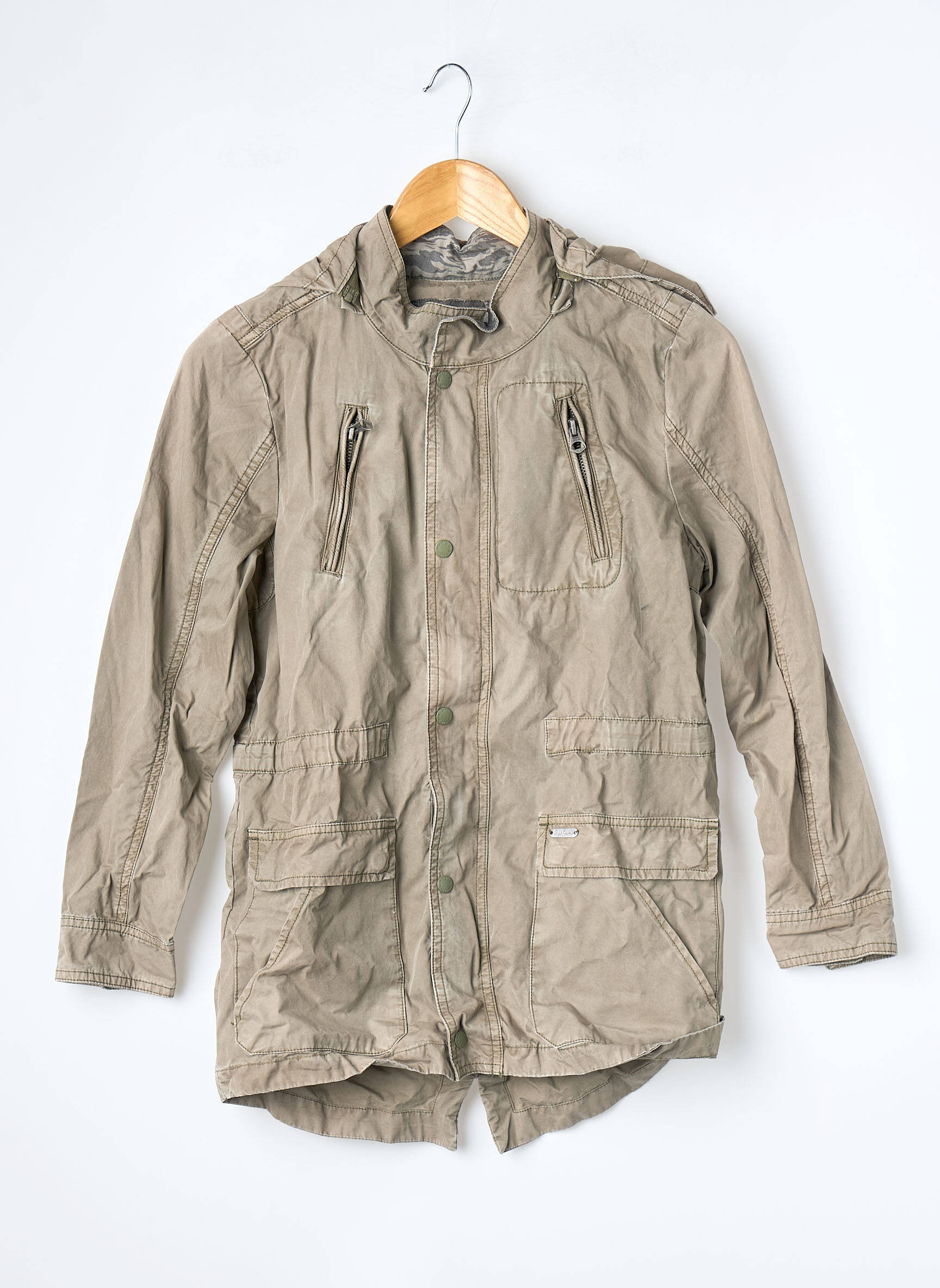 Veste casual poches vert PEPE JEANS fille