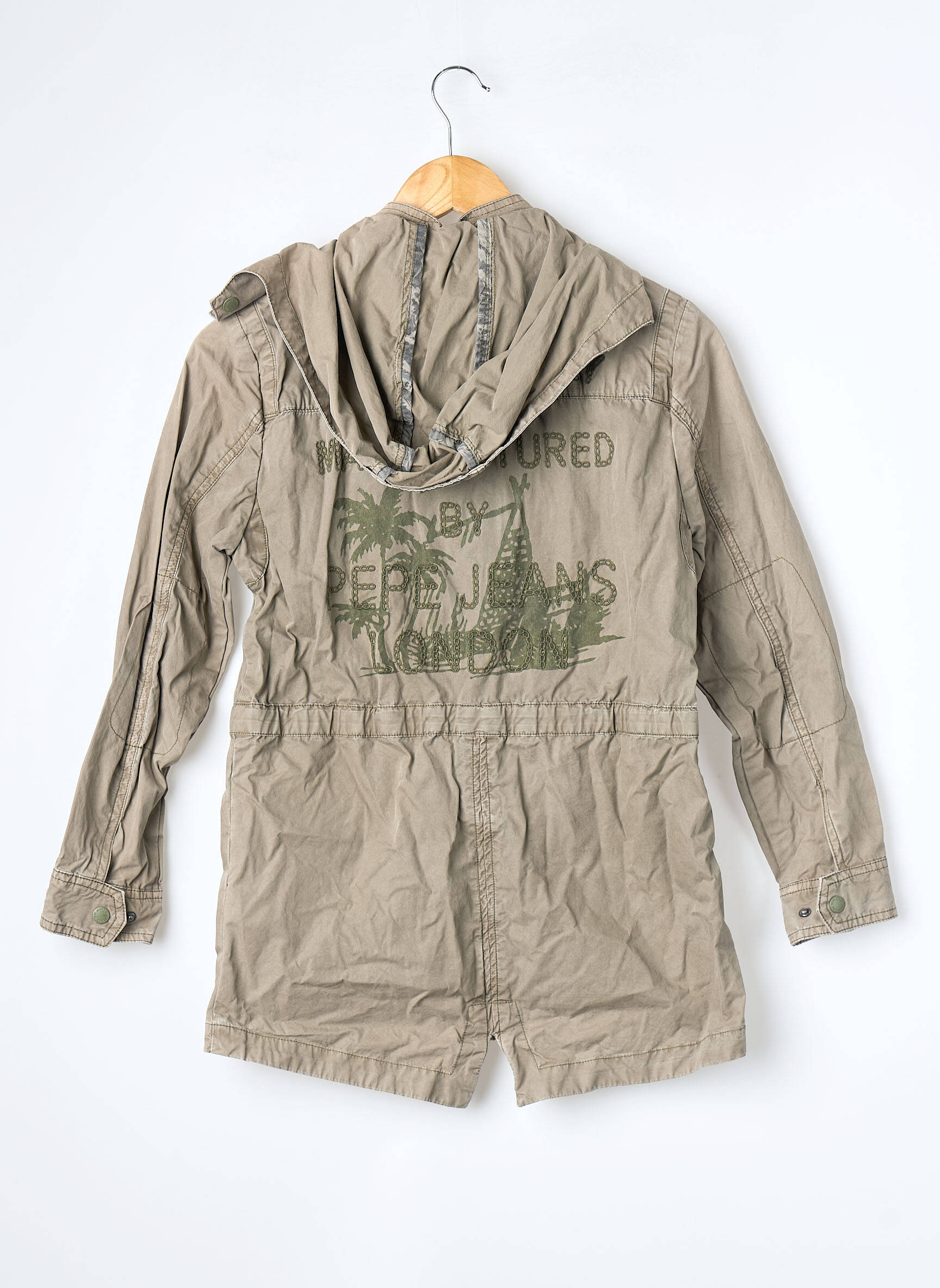 Veste casual poches vert PEPE JEANS fille
