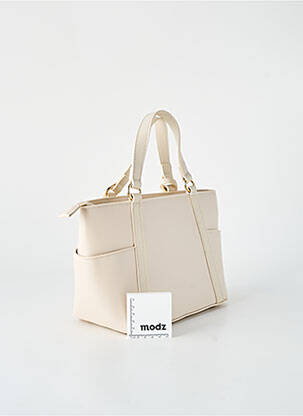 Sac fermeture zippée forme rectangulaire beige GALLANTRY femme