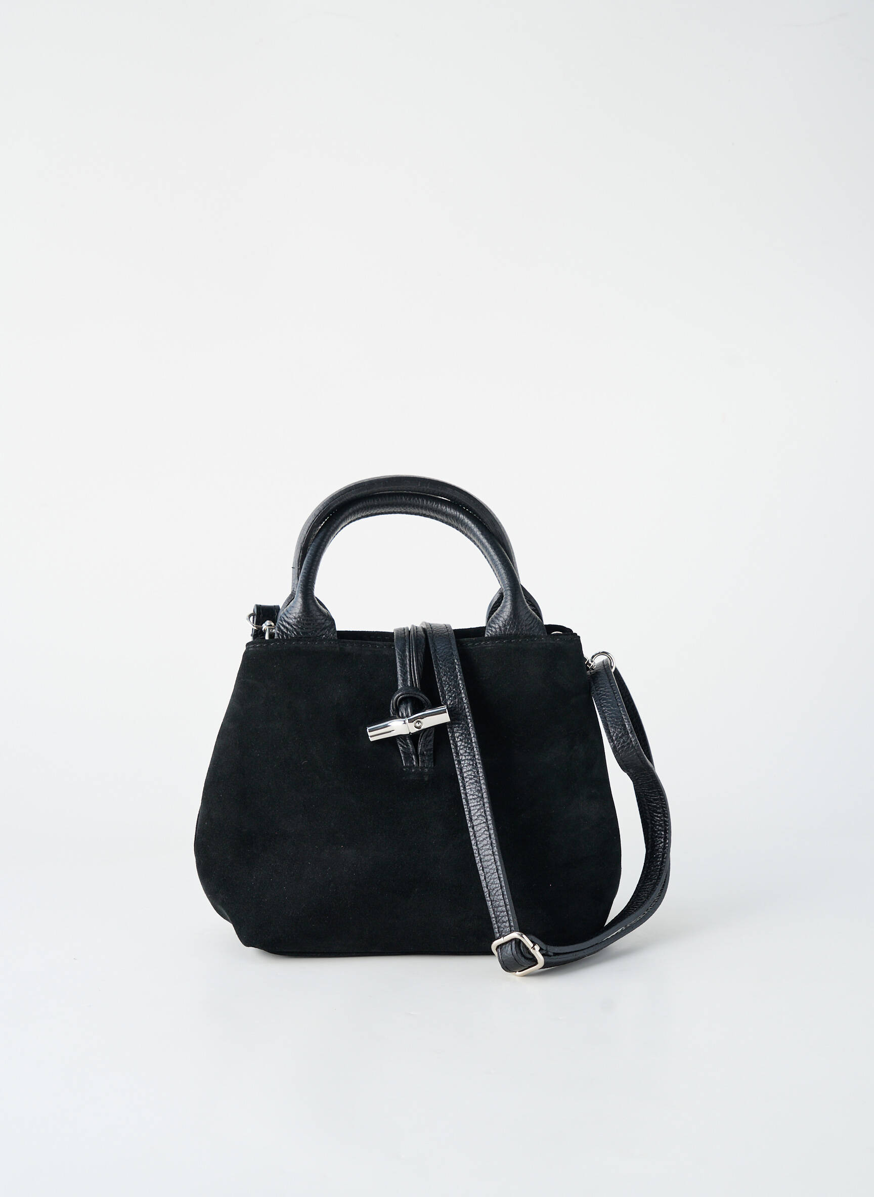 Sac fermeture zippée forme rectangulaire noir VERA PELLE femme
