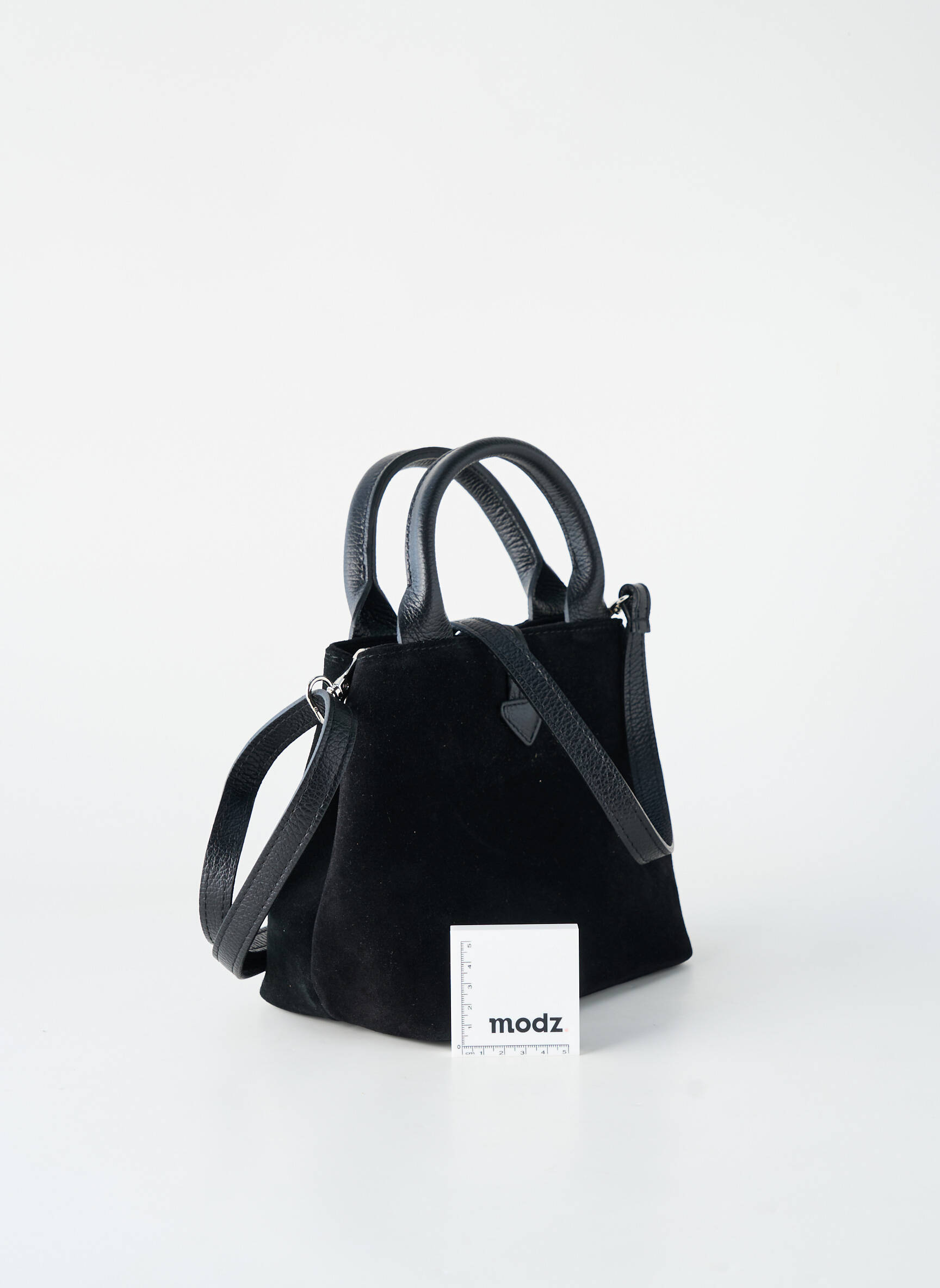 Sac fermeture zippée forme rectangulaire noir VERA PELLE femme