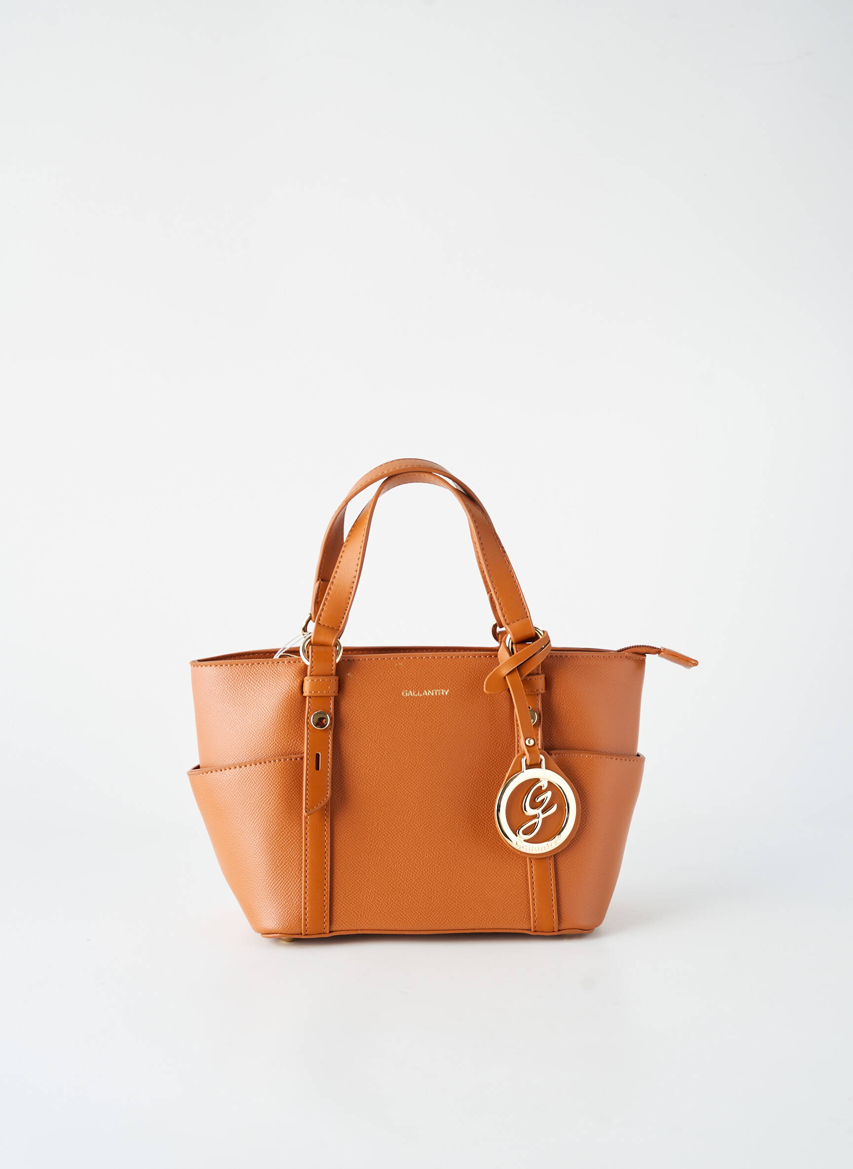 Sac fermeture zippée forme rectangulaire marron GALLANTRY femme