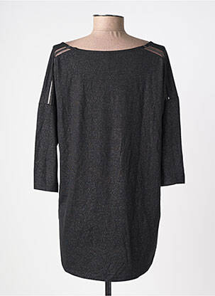 Tunique manches longues tissage crêpe noir DEELUXE femme