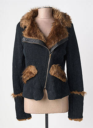 Veste casual col tailleur noir MOLLY BRACKEN femme