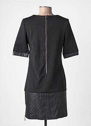 Robe courte fermeture zippée au dos manches courtes noir YOU YOU femme