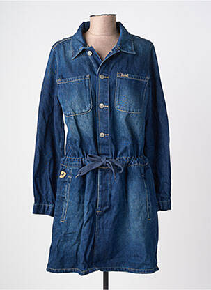 Robe courte manches longues manches longues bleu LOIS femme