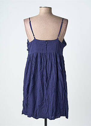 Robe courte coupe cintrée fines bretelles bleu MOLLY BRACKEN femme