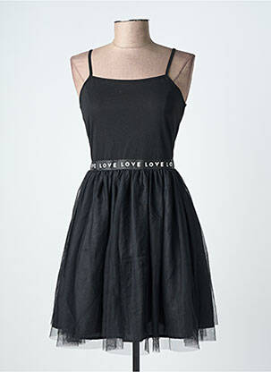 Robe courte coupe cintrée fines bretelles noir LILI SIDONIO femme