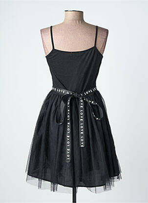 Robe courte coupe cintrée fines bretelles noir LILI SIDONIO femme