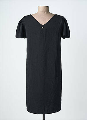 Robe courte manches courtes manches courtes noir DEELUXE femme