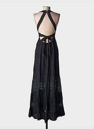 Robe longue sans manche sans manche noir MOLLY BRACKEN femme
