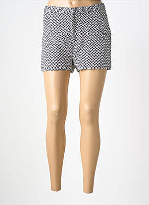 Short fermeture zippée sous rabat avec crochet taille normale bleu MAJOLICA femme