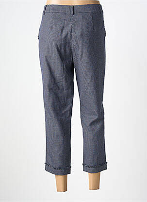 Pantalon 7/8 coupe chino bleu LILI SIDONIO femme