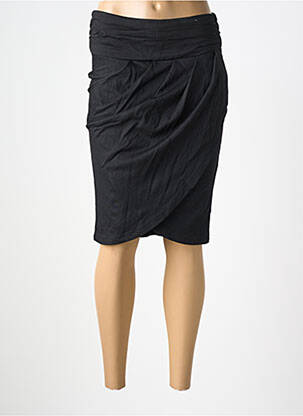 Jupe mi-longue stretch noir SWEEWË femme