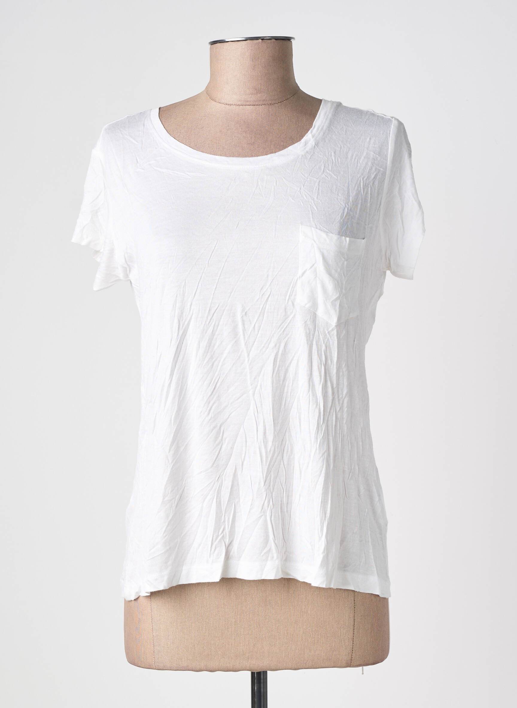 T-shirt stretch manches courtes blanc TIFFOSI femme