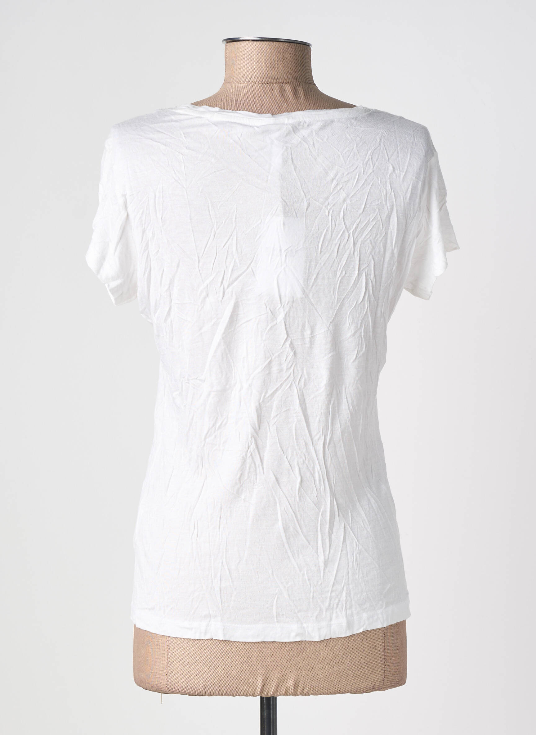 T-shirt stretch manches courtes blanc TIFFOSI femme