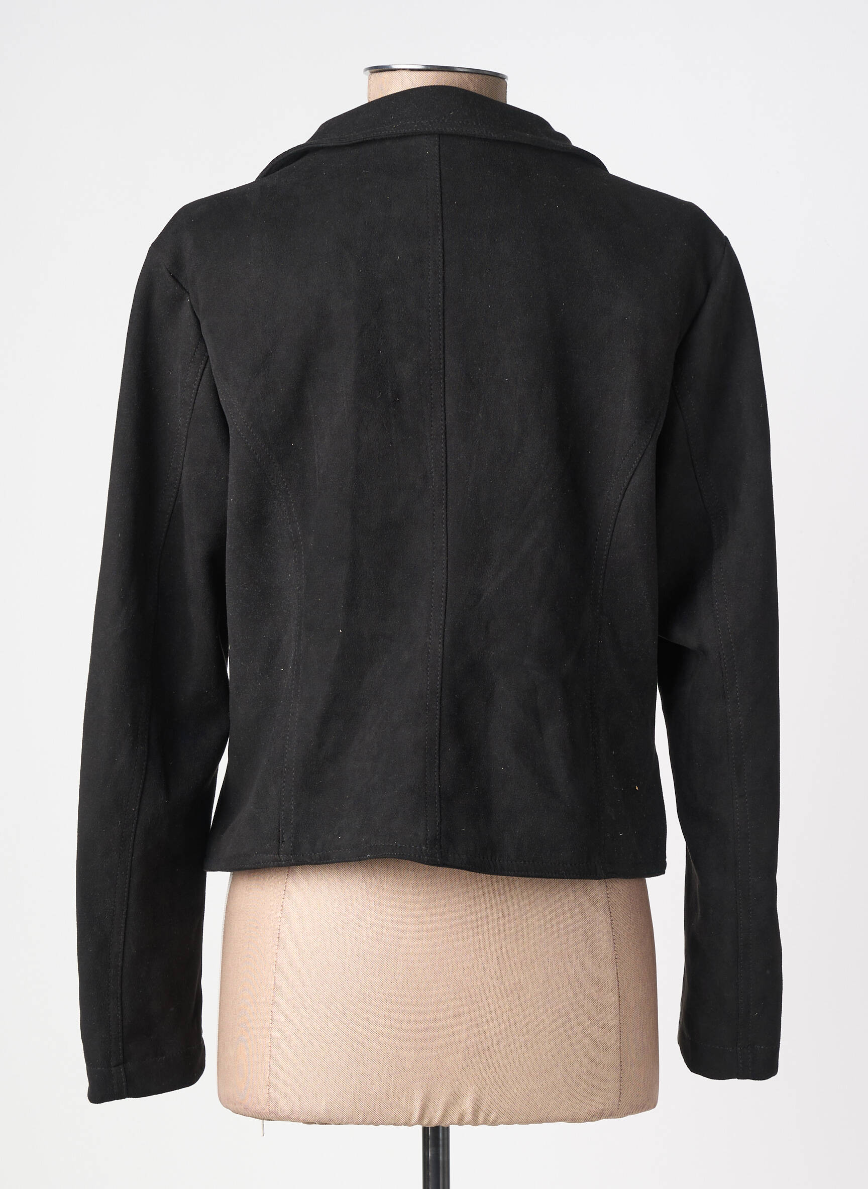 Veste casual tissage suedine noir MOLLY BRACKEN femme