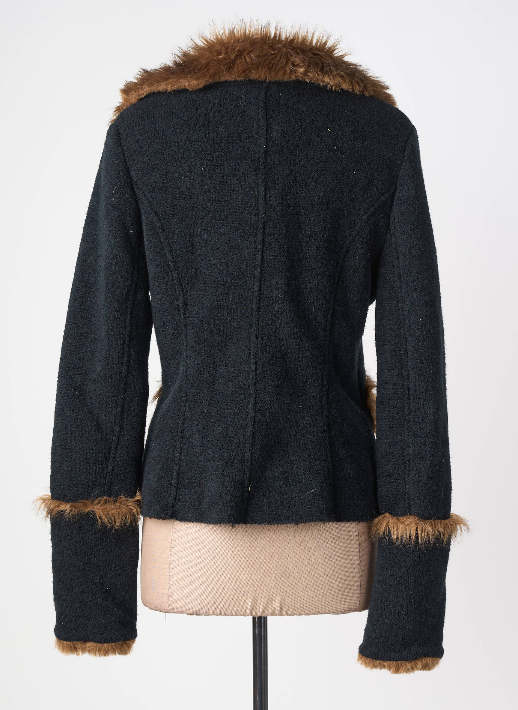 Veste casual col tailleur noir MOLLY BRACKEN femme