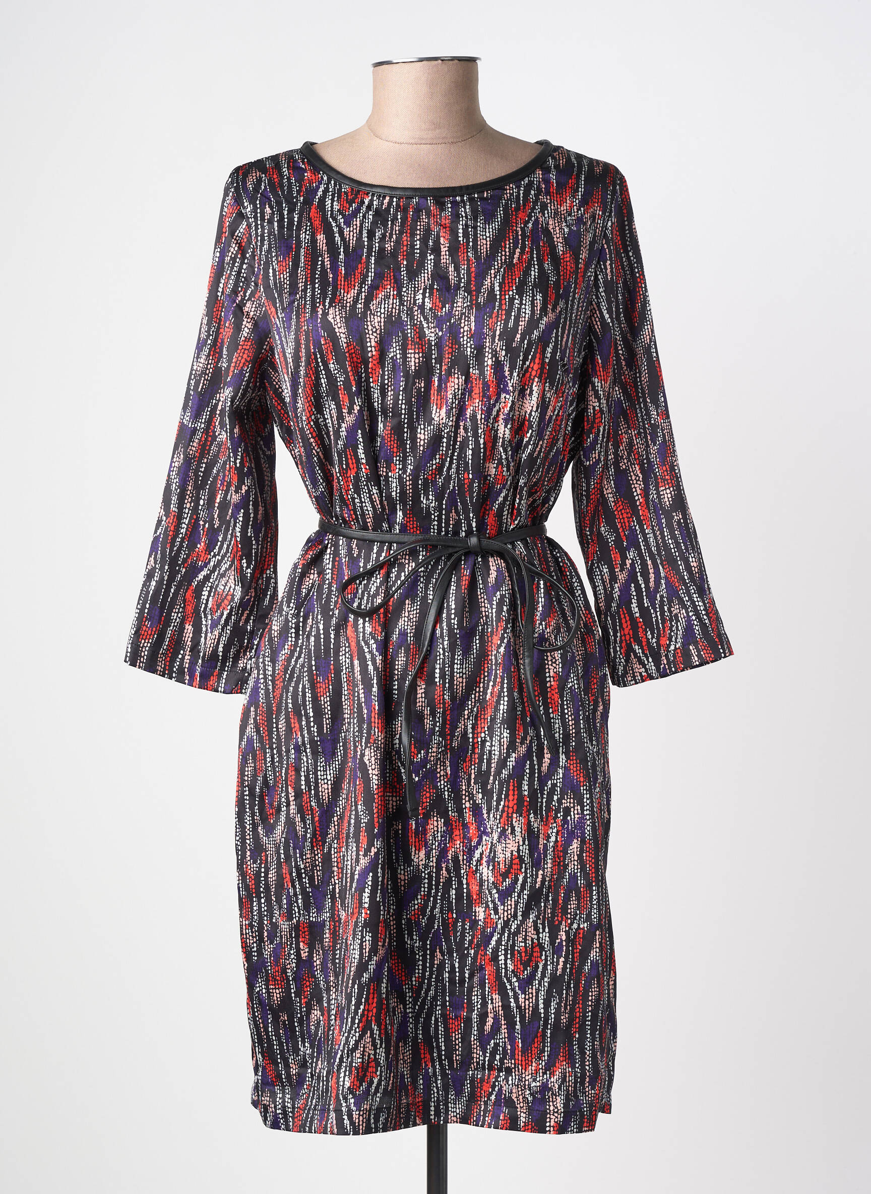 Robe courte manches longues manches longues noir MOLLY BRACKEN femme