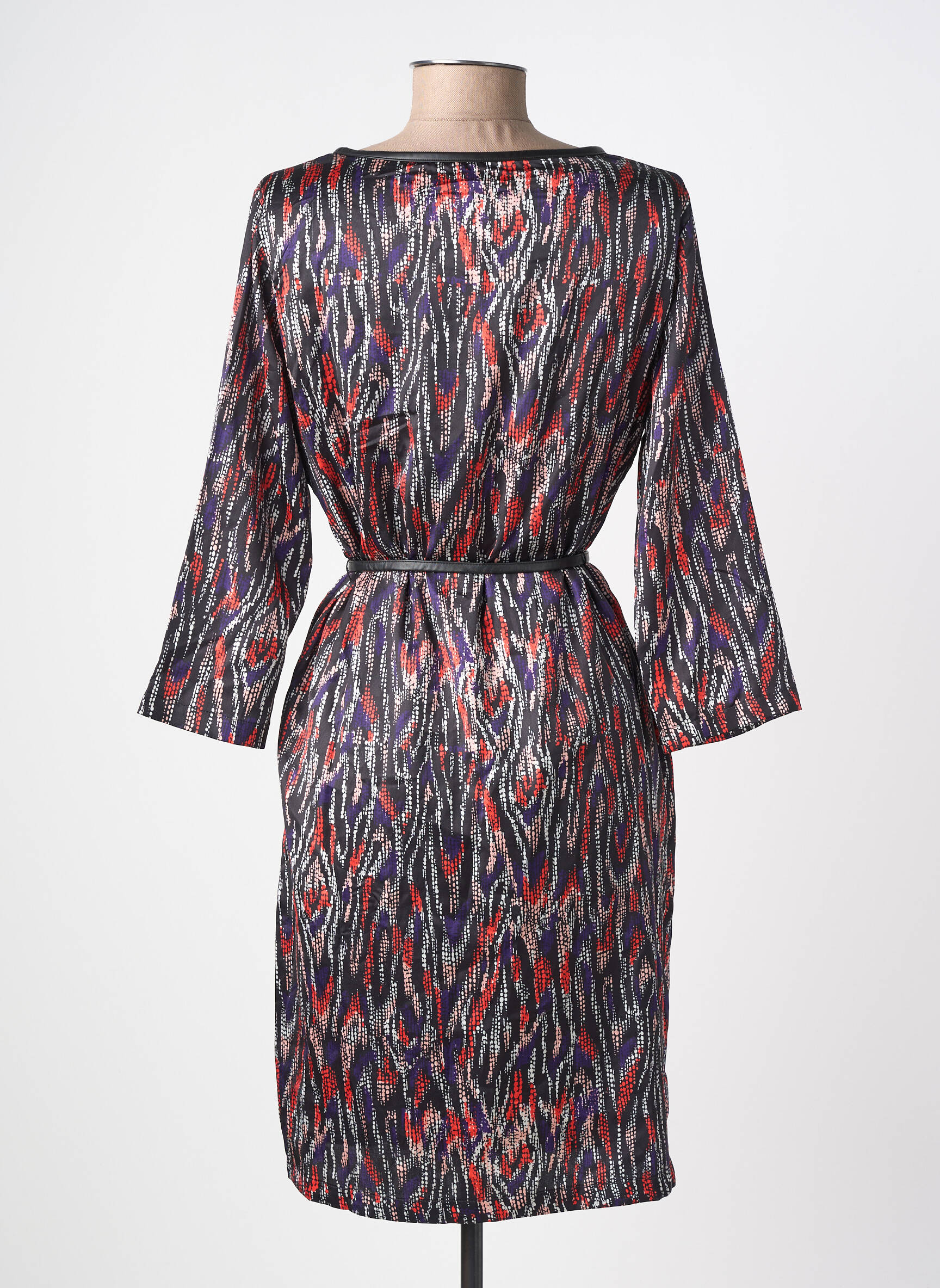 Robe courte manches longues manches longues noir MOLLY BRACKEN femme