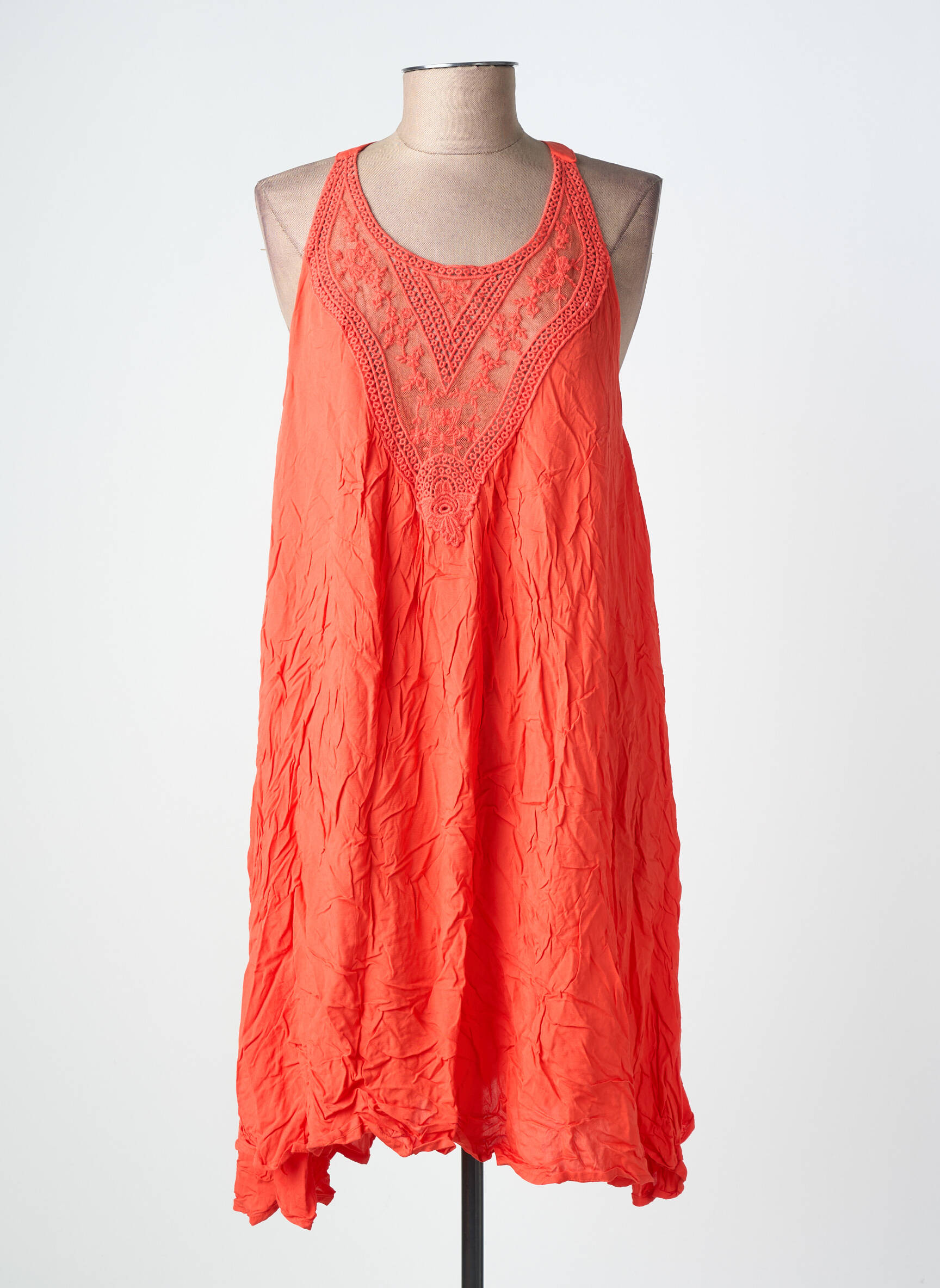 Robe courte sans manche sans manche rouge MOLLY BRACKEN femme