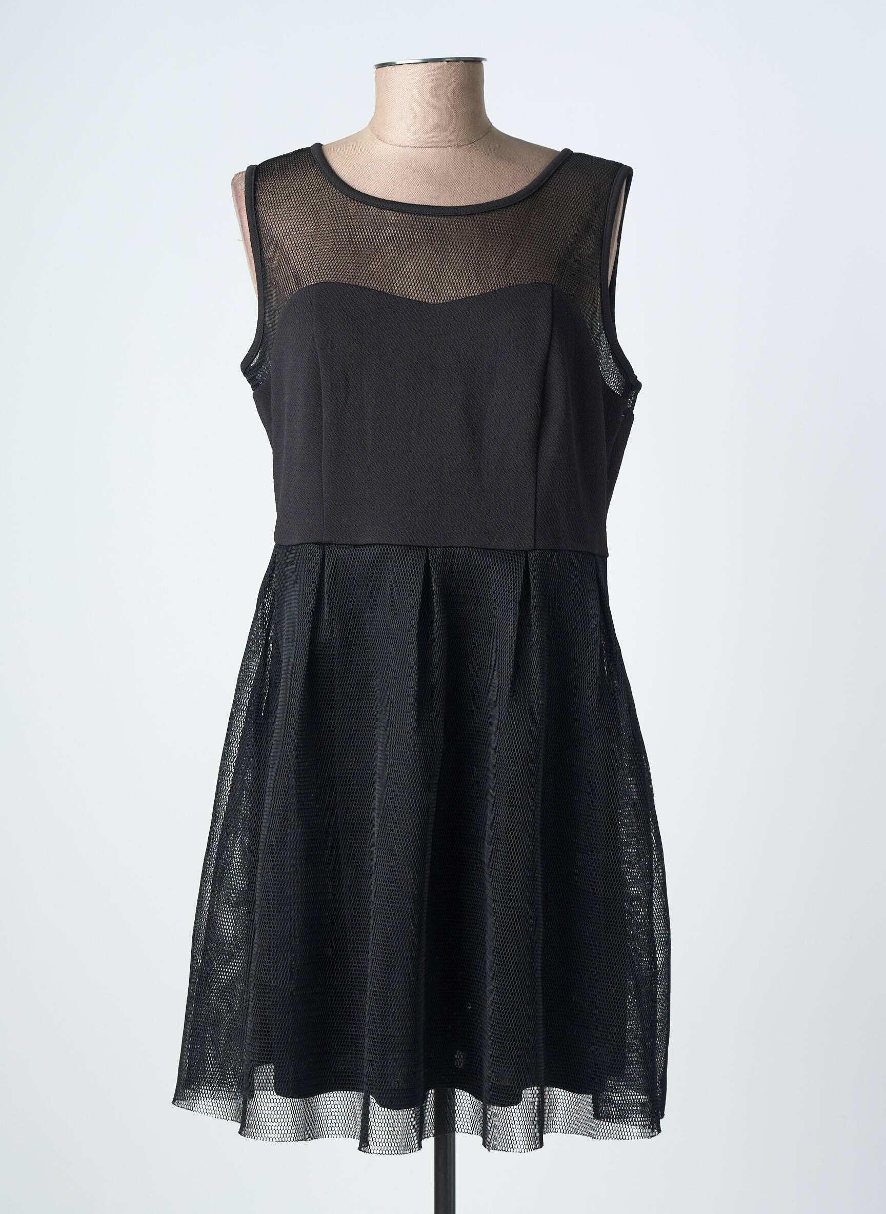 Robe courte sans manche sans manche noir MOLLY BRACKEN femme