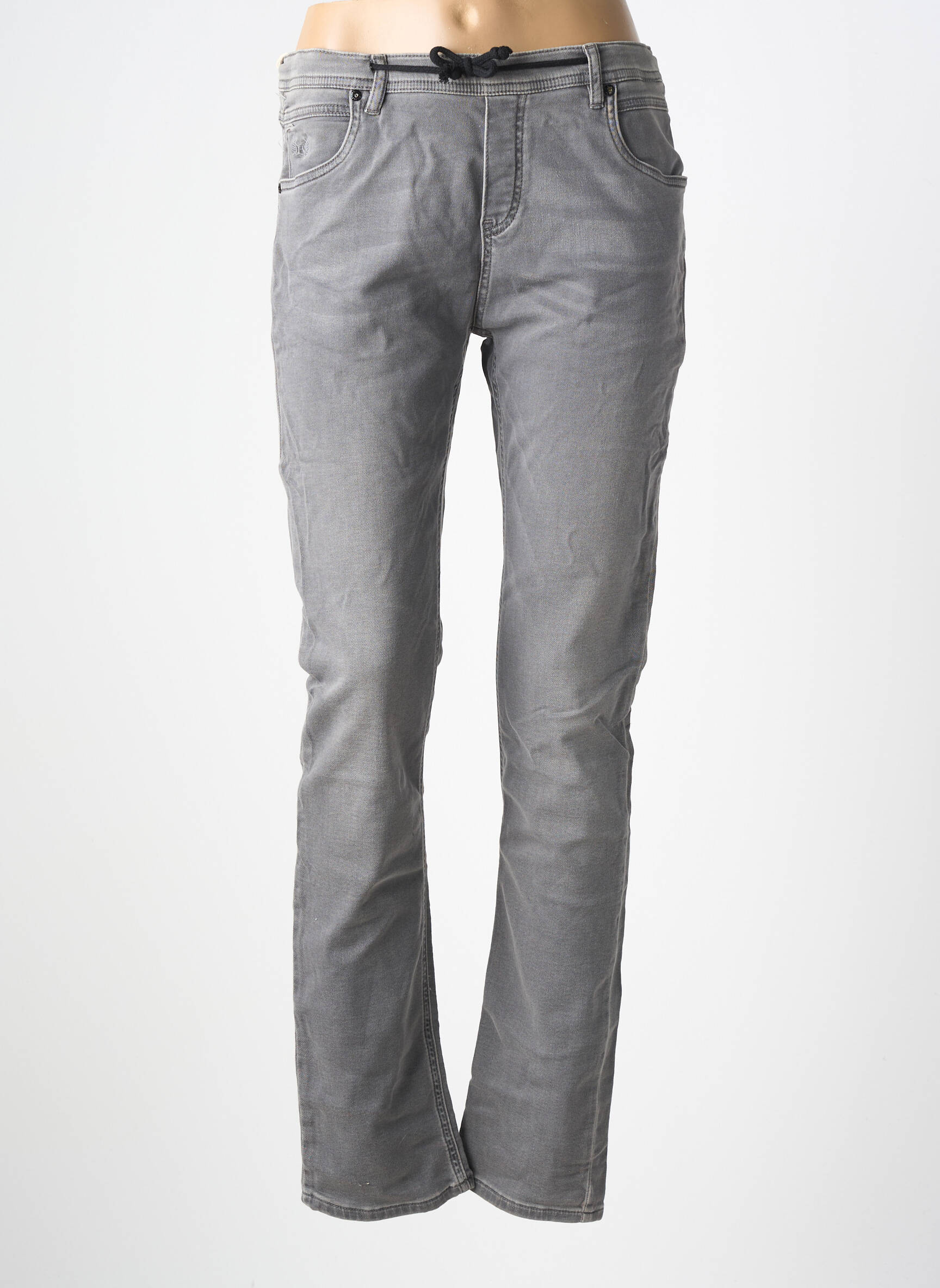Jeans coupe slim stretch gris KAPORAL garçon